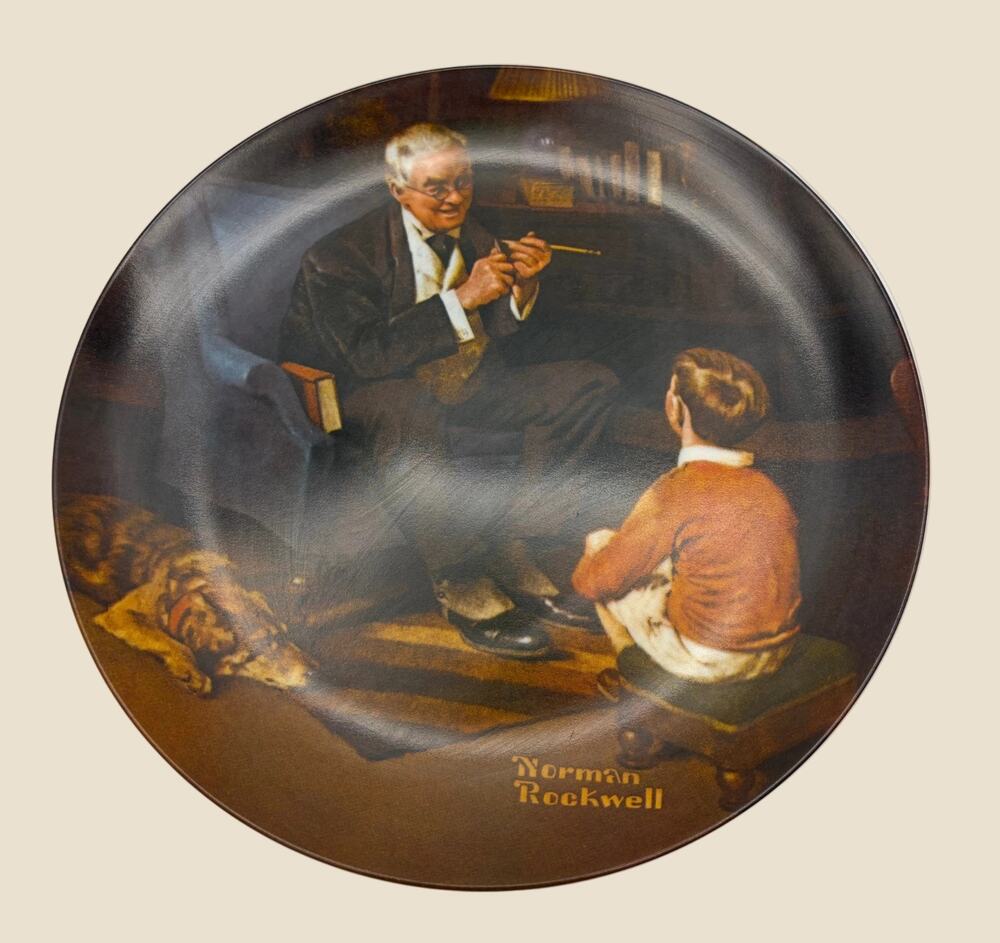 Norman Rockwell "The Tycoon" Plate Number:10937B